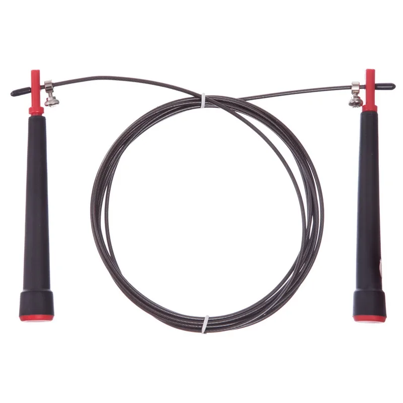 Скакалка швидкісна для кросфіту зі сталевим тросом Cima CM J604 чорний