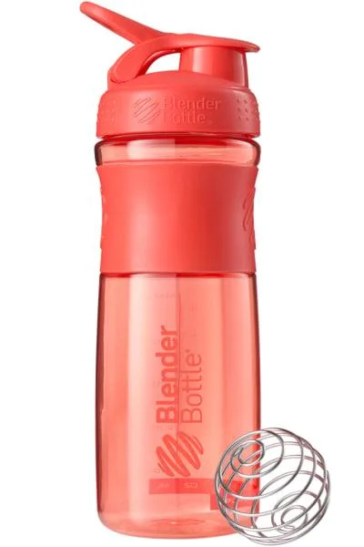 Шейкер спортивний пляшка BlenderBottle SportMixer Flip 820 мл кораловий