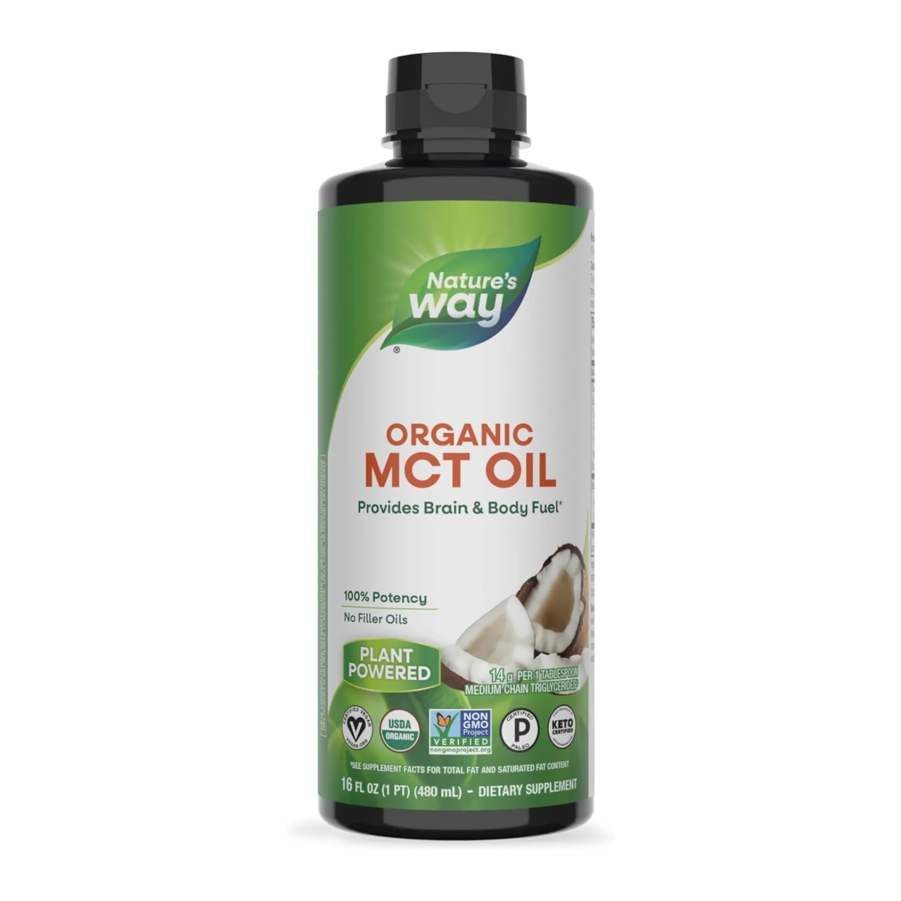 100% Organic MCT Oil - 473 мл