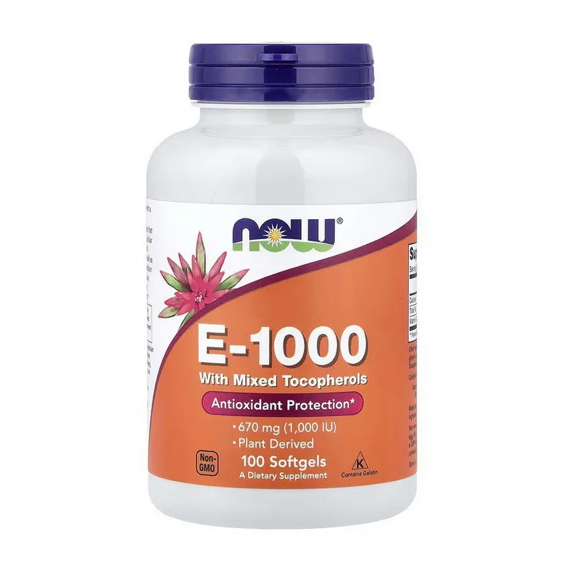 E-1000 with Mixed Tocopherols - 100 софтгель