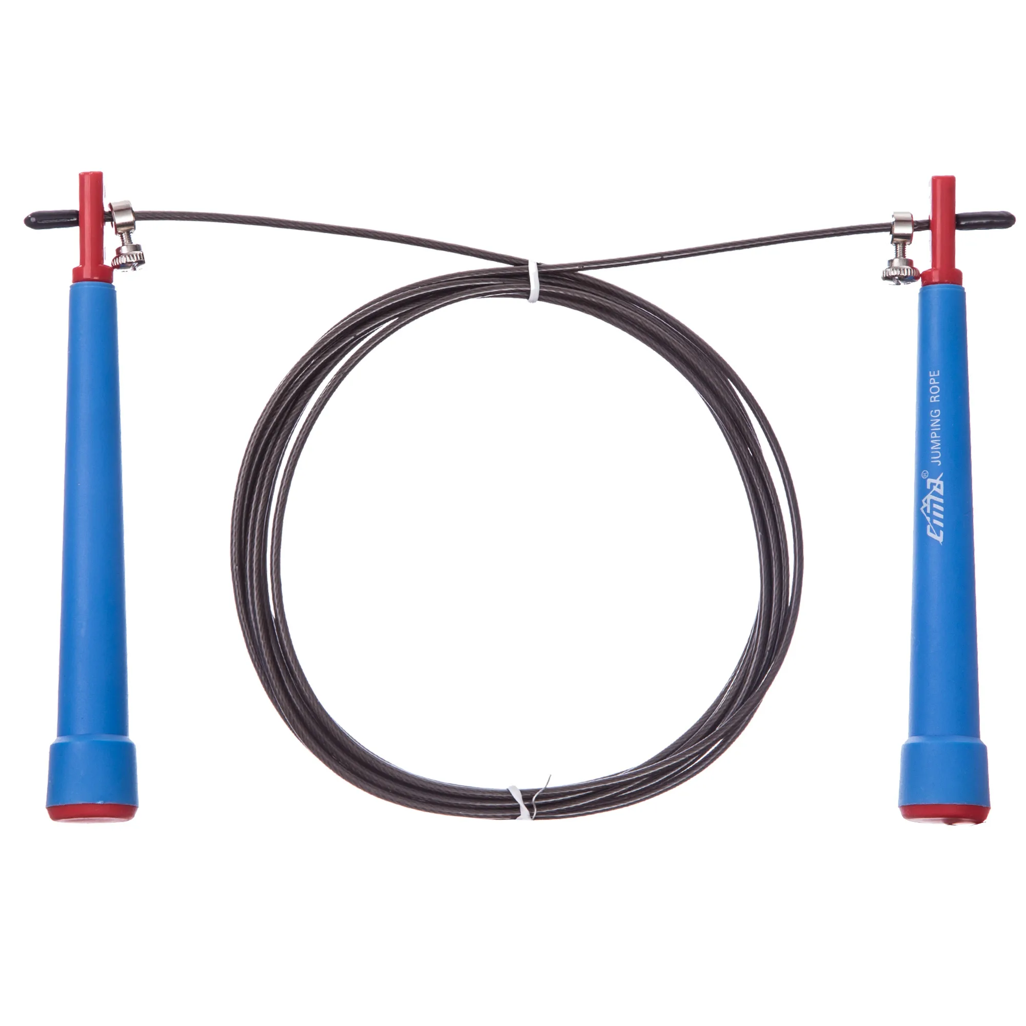 Speed jump rope for crossfit with steel cable Cima CM J604 blue