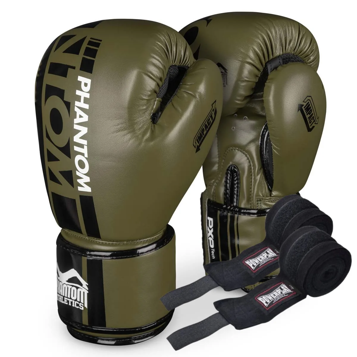 Боксерські рукавиці Phantom APEX Army Green 14 унцій (бинти 4 м. в подарунок)