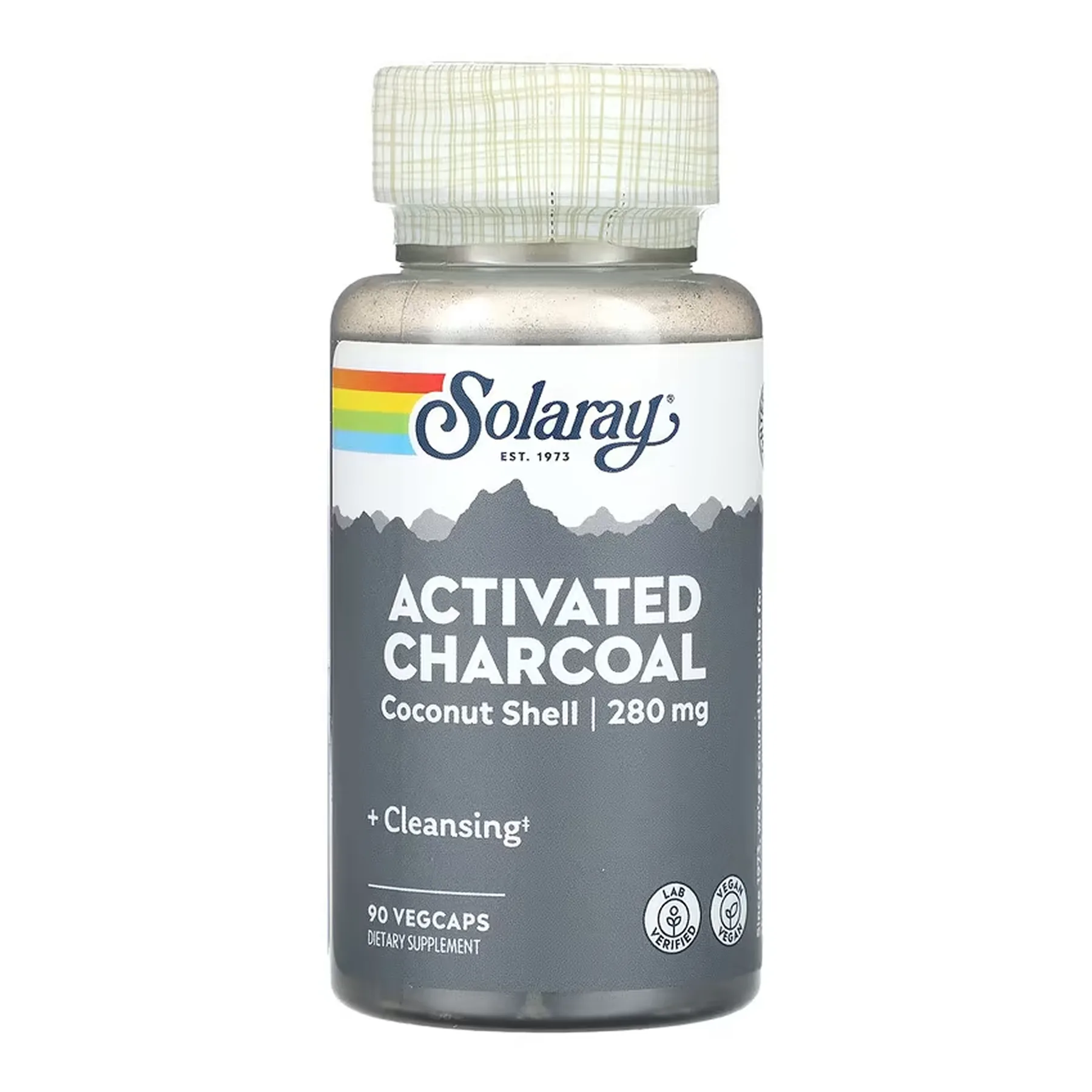 Activated Charcoal, Coconut 280 мг - 90 капсул