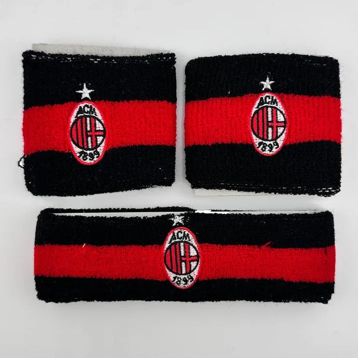 Набір напульсник та пов'язка на голову AC Milan