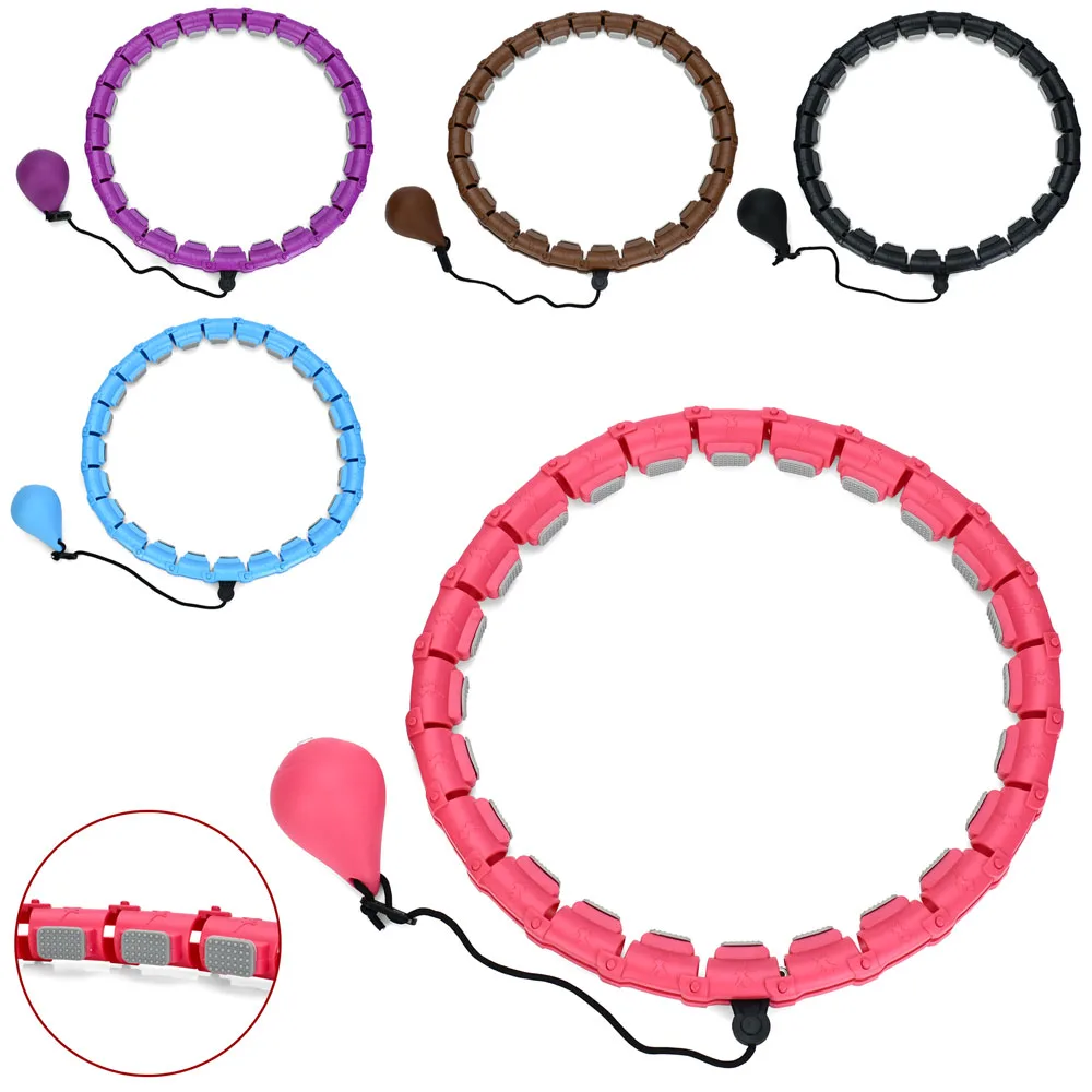 Обруч масажний інтелектуальний хула хуп Ntelligemt Hulahoop 4657 коричневий