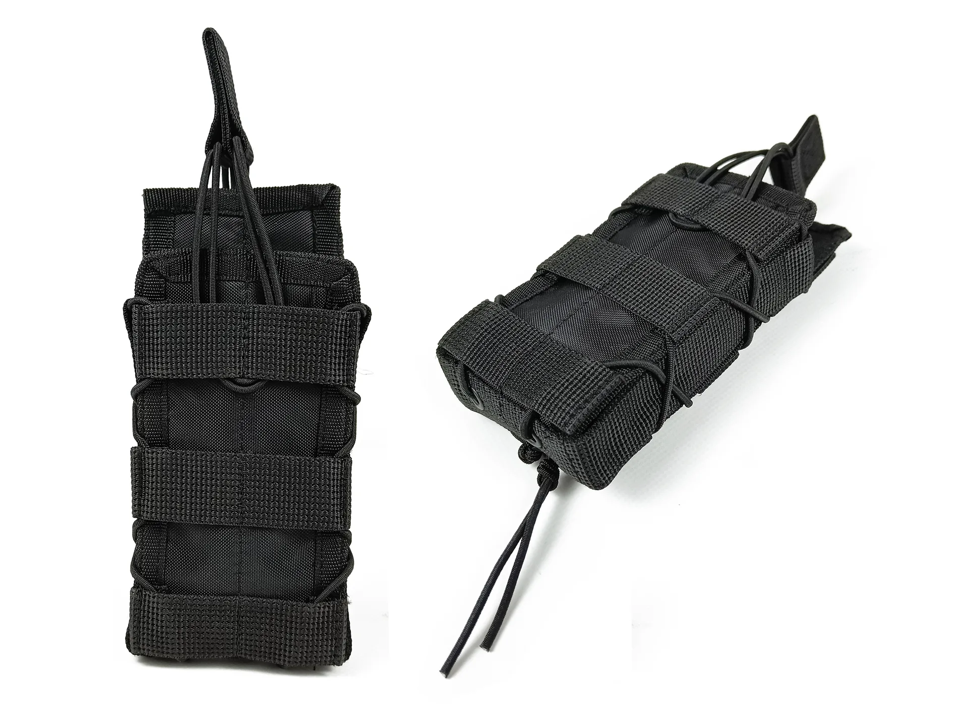 Підсумок під магазин АК/РПК одинарний відкритий чорний MOLLE підсумок на розгрузку жилет РПС