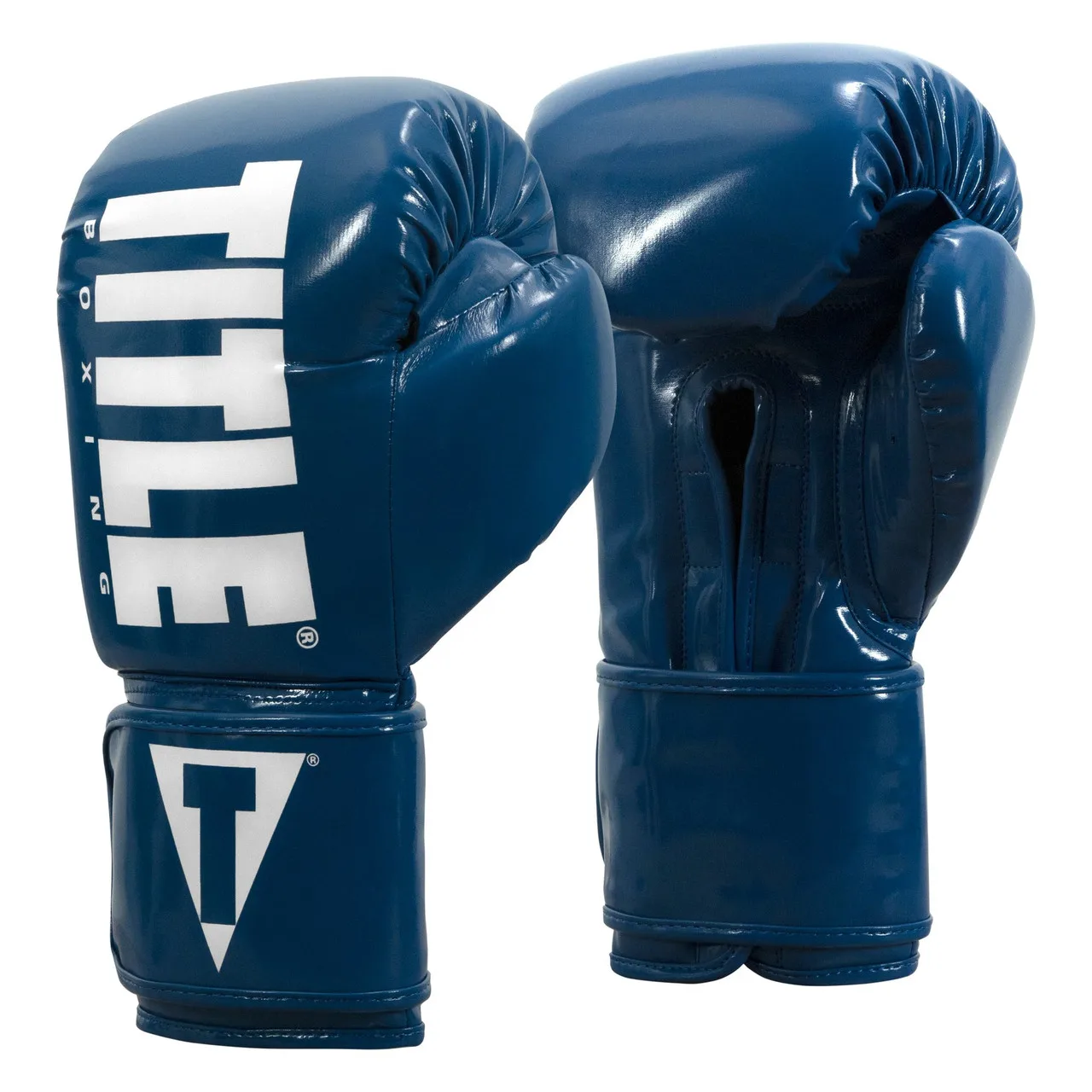 Боксерські рукавиці TITLE Boxing Inferno Intensity Elastic Blue/White / 16 унцій