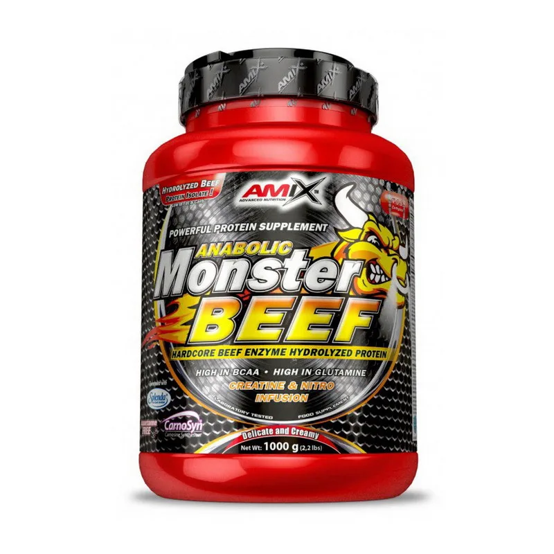 Beef Monster Protein - 1 кг полуниця банан