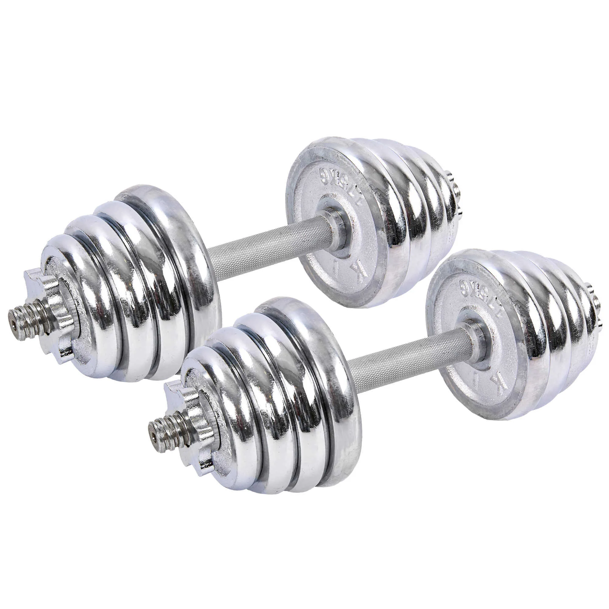 Гантелі розбірні хромовані 2 шт по 12,5 кг - 2 х 12.5 кг