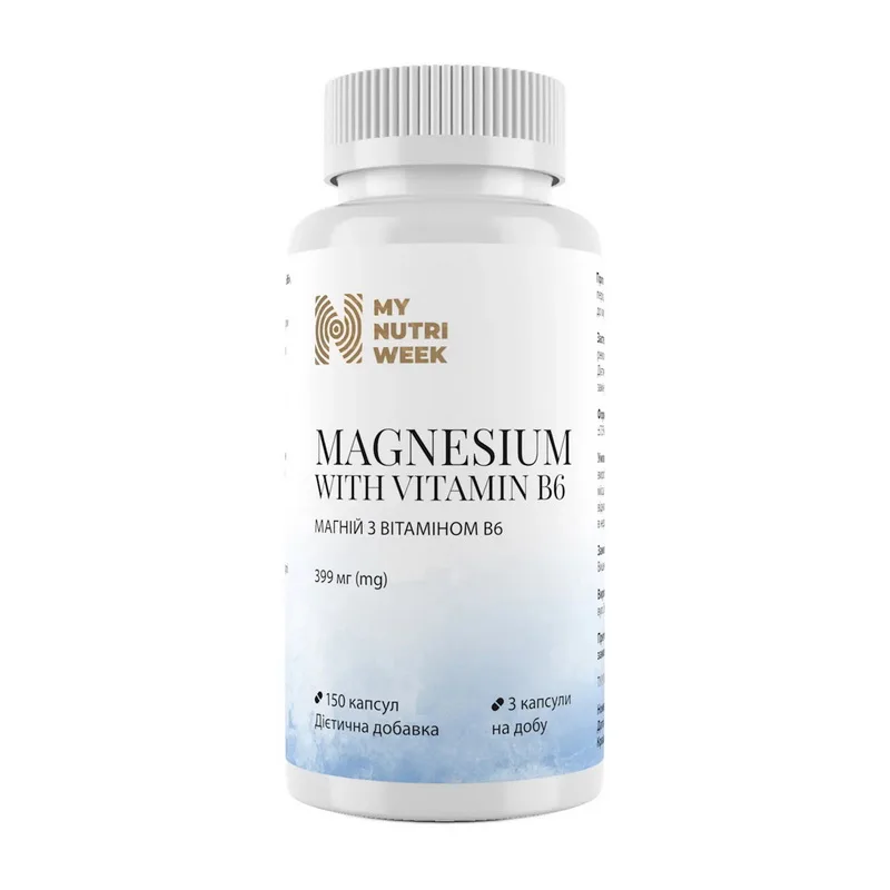 Magnesium with Vitamin B6 399 мг - 150 капсул