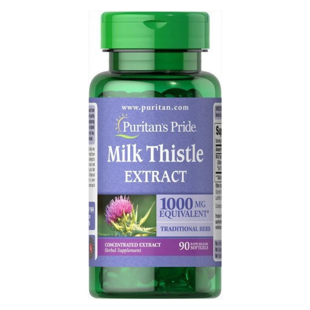 Milk Thistle 4:1 Extract 1000 мг - 90 софтгель
