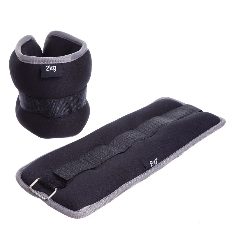 Обтяжувачі-манжети для рук та ніг 2 шт по 2 кг Сірий