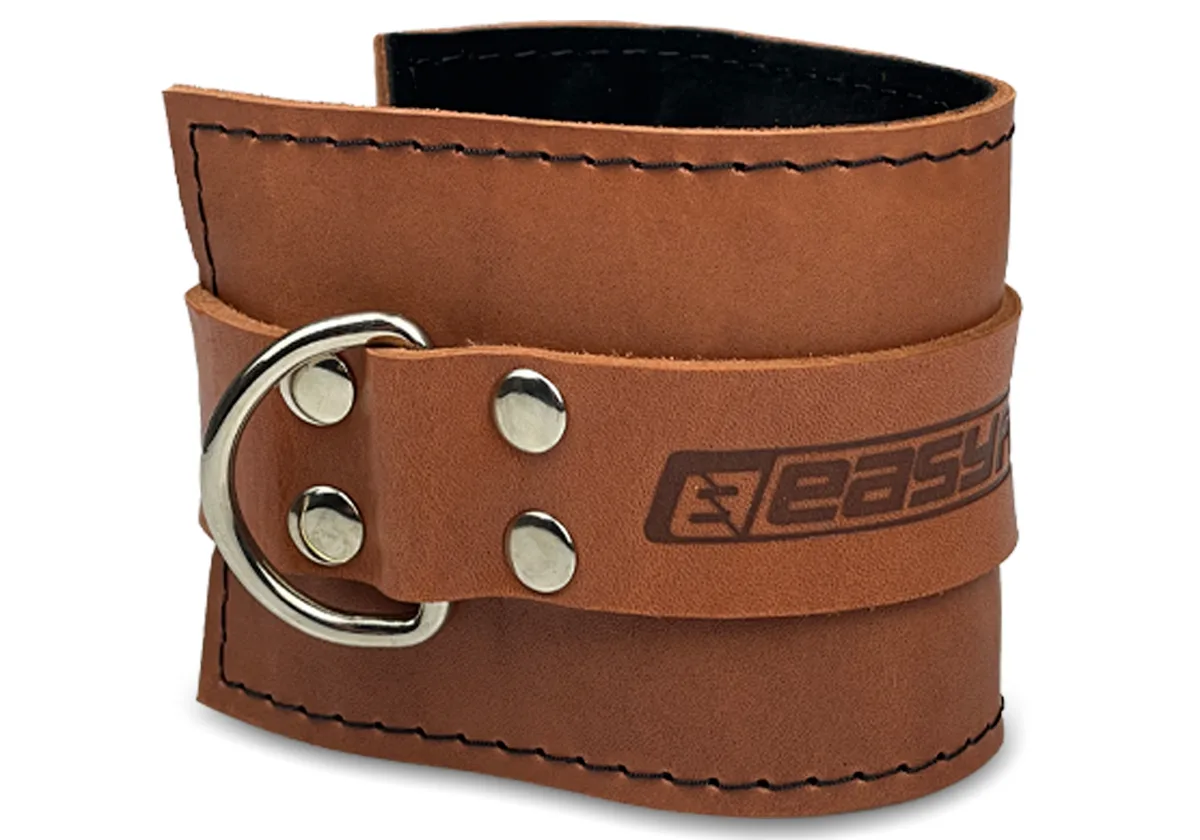 EasyFit F10 cuff for cable machine (leather) brown