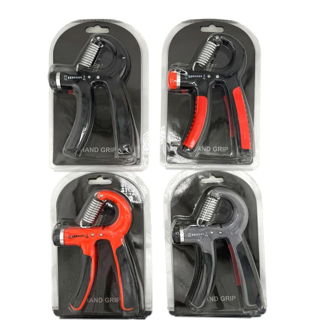 Еспандер кистьовий ножиці пружинний регульований 5-60 кг чорний-поманранчевий