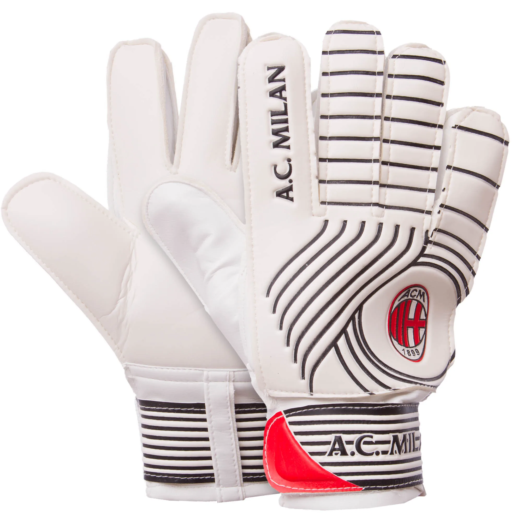 Рукавички воротарські дитячі BALLONSTAR із символікою футбольного клубу AC MILAN 8
