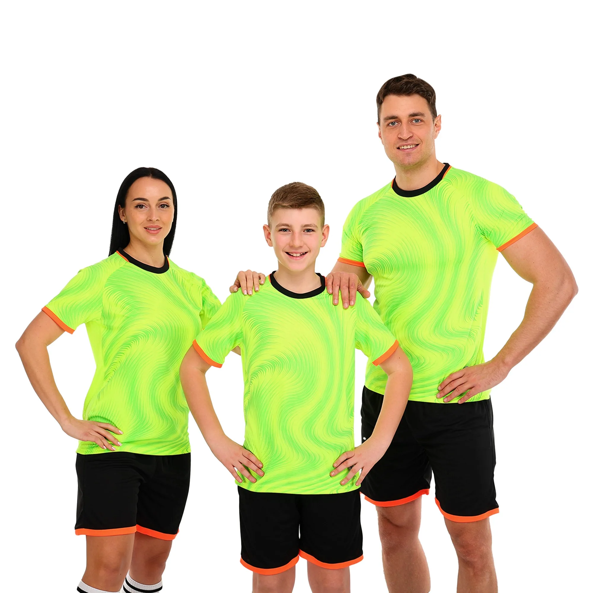 Форма футбольна комплект LIDONG салатово-чорний 4XS-2XL XXS