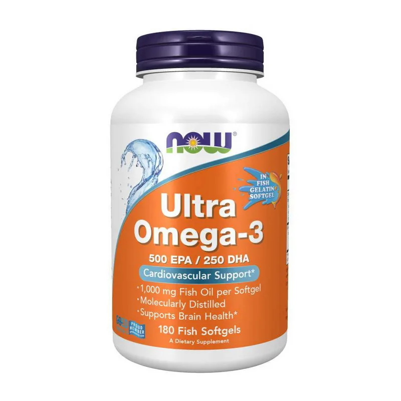 Ultra Omega-3 180 риб'ячих капсул