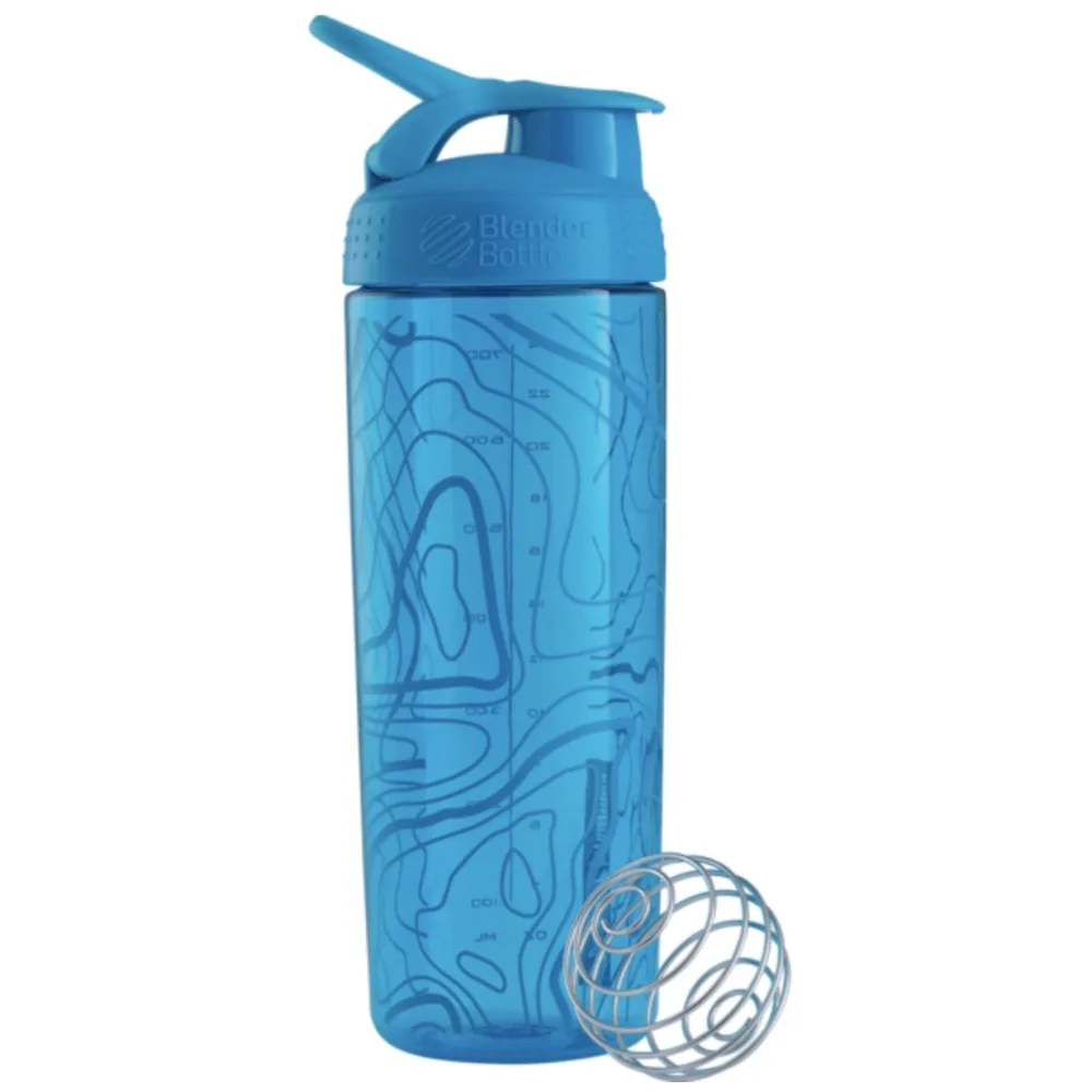 Шейкер BlenderBottle SportMixer Signature Sleek 28 oz/ - 820 мл Аквамариновий Topt Flow