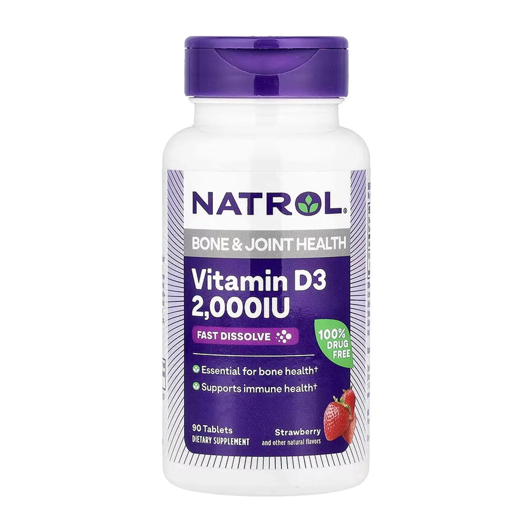 Vitamin D3 2000 IU Fast Dissolve - 90 таблеток