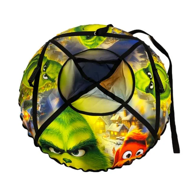 Inflatable tubing sled ватрушка with chamber "Grinch" 120 cm