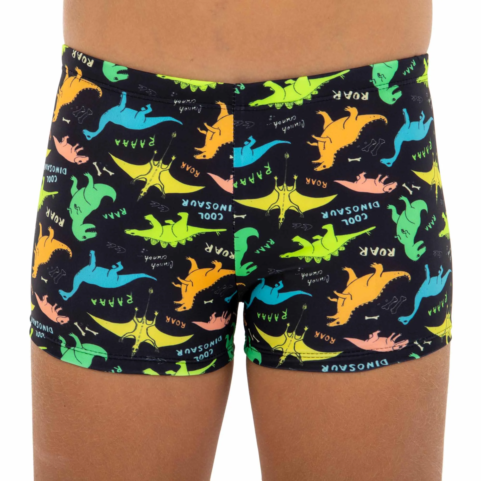 Плавки боксеры для мальчиков для плавания динозавры 6-8 лет черный 6