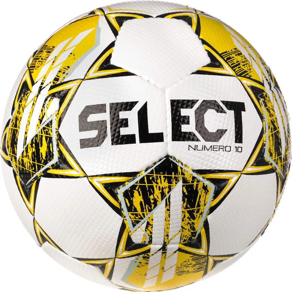Football Ball Select NUMERO 10 v23 White-Yellow №4 (original)