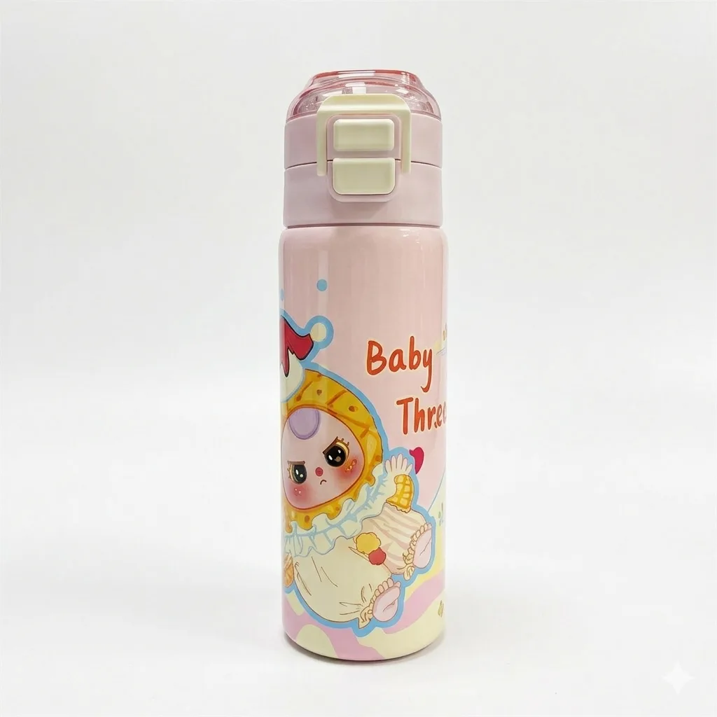 Термо пляшка "Baby Three" 500 мл C 76373 ніжно рожевий