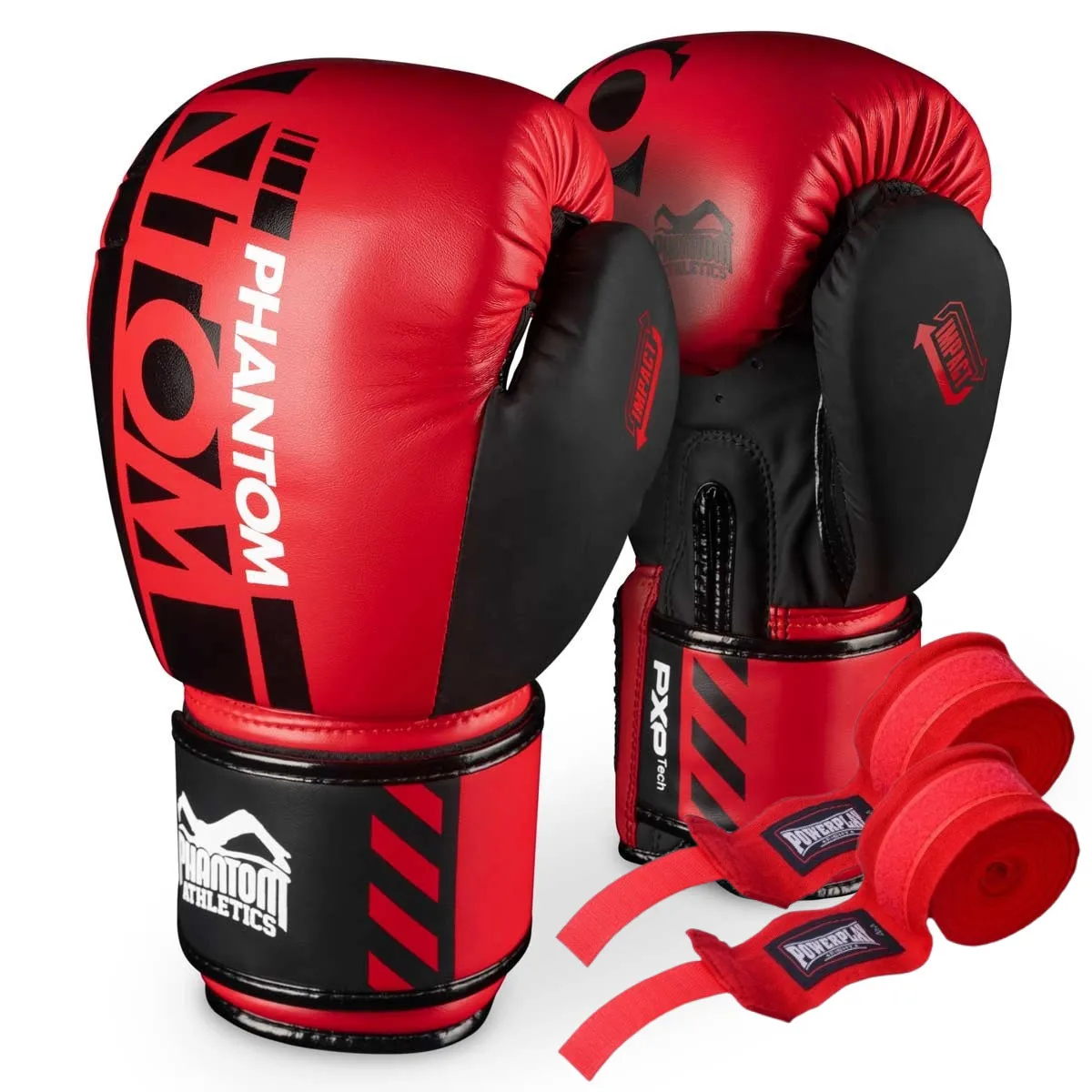 Боксерські рукавиці Phantom APEX Red 10 унцій (бинти 4 м. в подарунок)