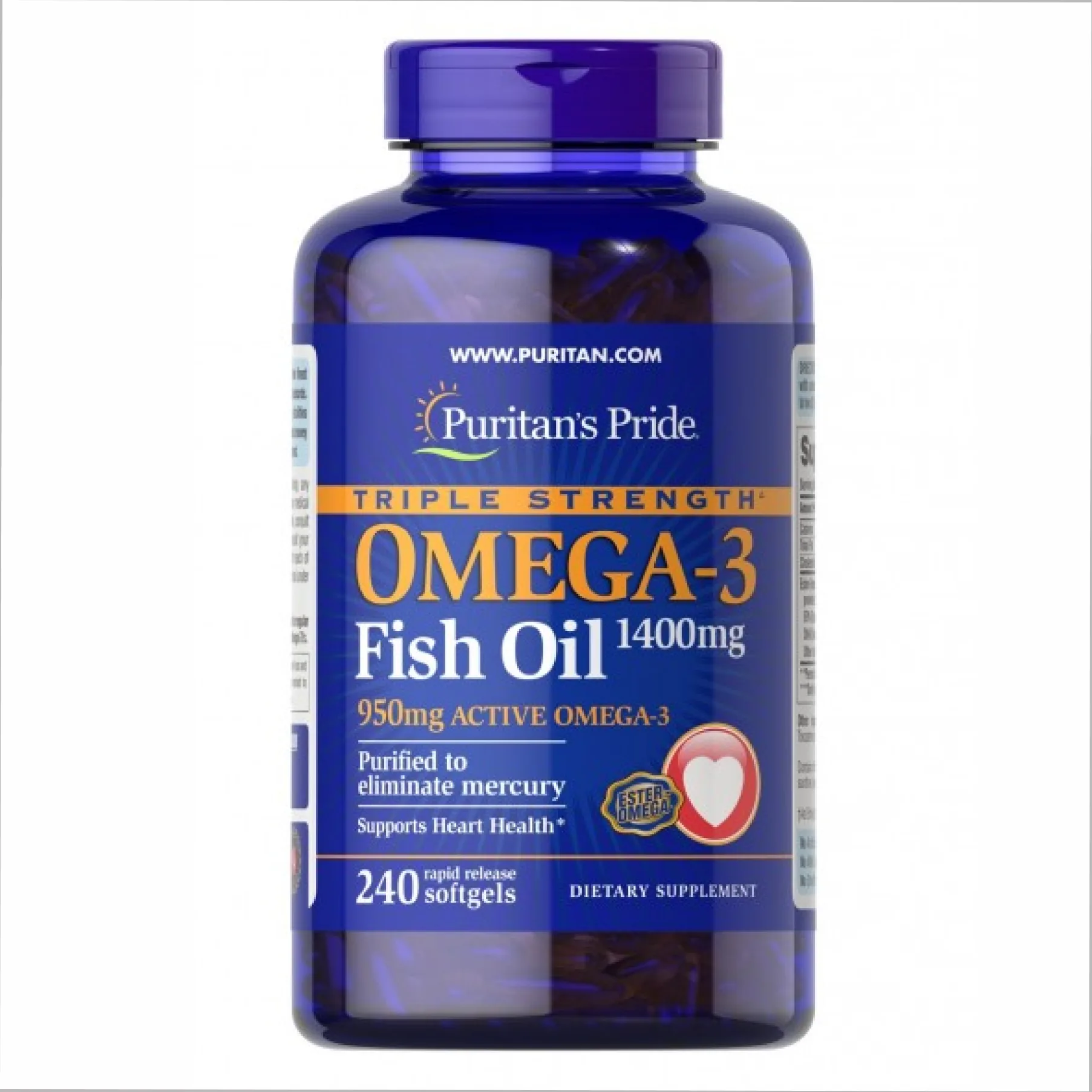 Omega-3 потрійної сили1360 мг (950 мг Active Omega-3) - 240 софтгель