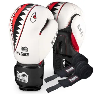 Боксерські рукавиці Phantom Fight Squad WEISS White 12 унцій (бинти 4 м. в подарунок)