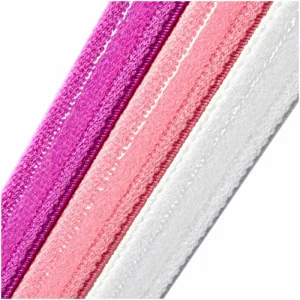 Пов'язки на голову Adidas Hairbands 3pk бордовий, рожевий, бежевий One Size (Оригінал)