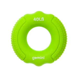 Еспандер кистьовий кільце силікон навантаження 18 кг зелений