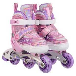 Ролики з захистомрозмір 35-38 рожево-фіолетовий 84693-2 M