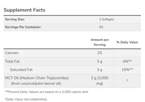 MCT Oil 1000 мг - 150 софтгель