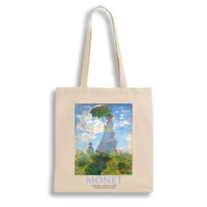 Екошопер BookOpt ВК4087 MONET жінка з парасолькою бежевий