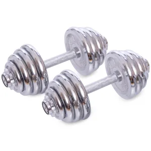 Гантелі розбірні хромовані 2 шт по 12,5 кг - 25 кг