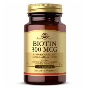 Biotin 300 мкг - 100 таблеток (До 12.26)