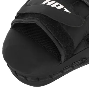 Лапа Вигнута для боксу та єдиноборств HARD TOUCH 19x5x25 см 2 шт - 23 см - Чорний, Жовтий