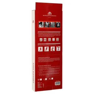 Наколінник бандаж еластичний з фіксуючим ременем та силіконовим кільцем та спіральними ребрами жорсткості SIBOTE 1 шт XL