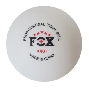 Кулі для настільного тенісу FOX 5* 3 шт білий