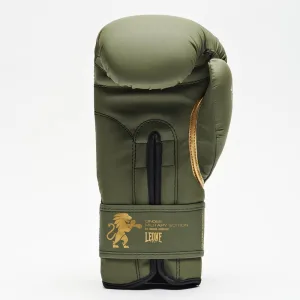 Боксерські рукавиці Leone GN059G MILITARY EDITION Green 10 унцій (капу в комплекті)