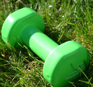 Гантель вінілова PowerPlay 4125 Achilles - 3 кг. зелена 1 шт.