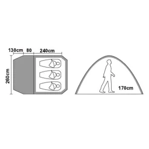 Намет 4-місний Mir Camping