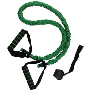 Еспандер трубчастий із ручками в захисному рукаві Зелений