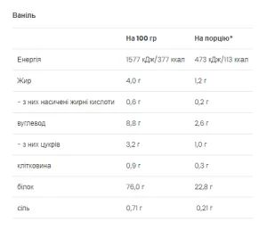 Vegan Protein - 500 г Ваніль