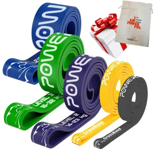 Еспандер-петля (гумка для фітнесу і кроссфіту) PowerPlay PP_0016 набір 5шт. опір 2-45 кг. (сумарно 121 кг.)