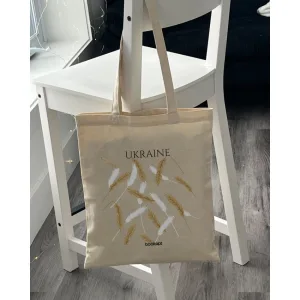 Екошопер BookOpt BK4007 Ukraine колоски бежевий