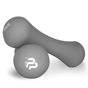 Гантелі неопренові PowerPlay 4126 Spartacus 2*4 кг. сірі (пара - 2шт.)