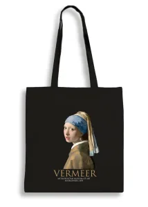Екошопер BookOpt BK4074 VERMEER "дівчина з перловою сережкою" чорний