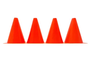 Конуси-фішки спортивні EasyFit 17 см (набір з 4 штук) помаранчеві